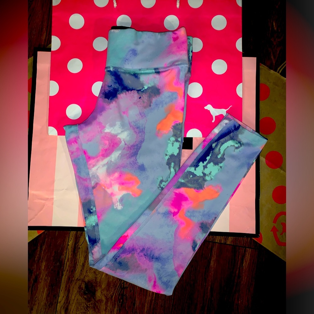 VS PINK RARE HTF WATERCOLOR ULTIMATE LEGGING.